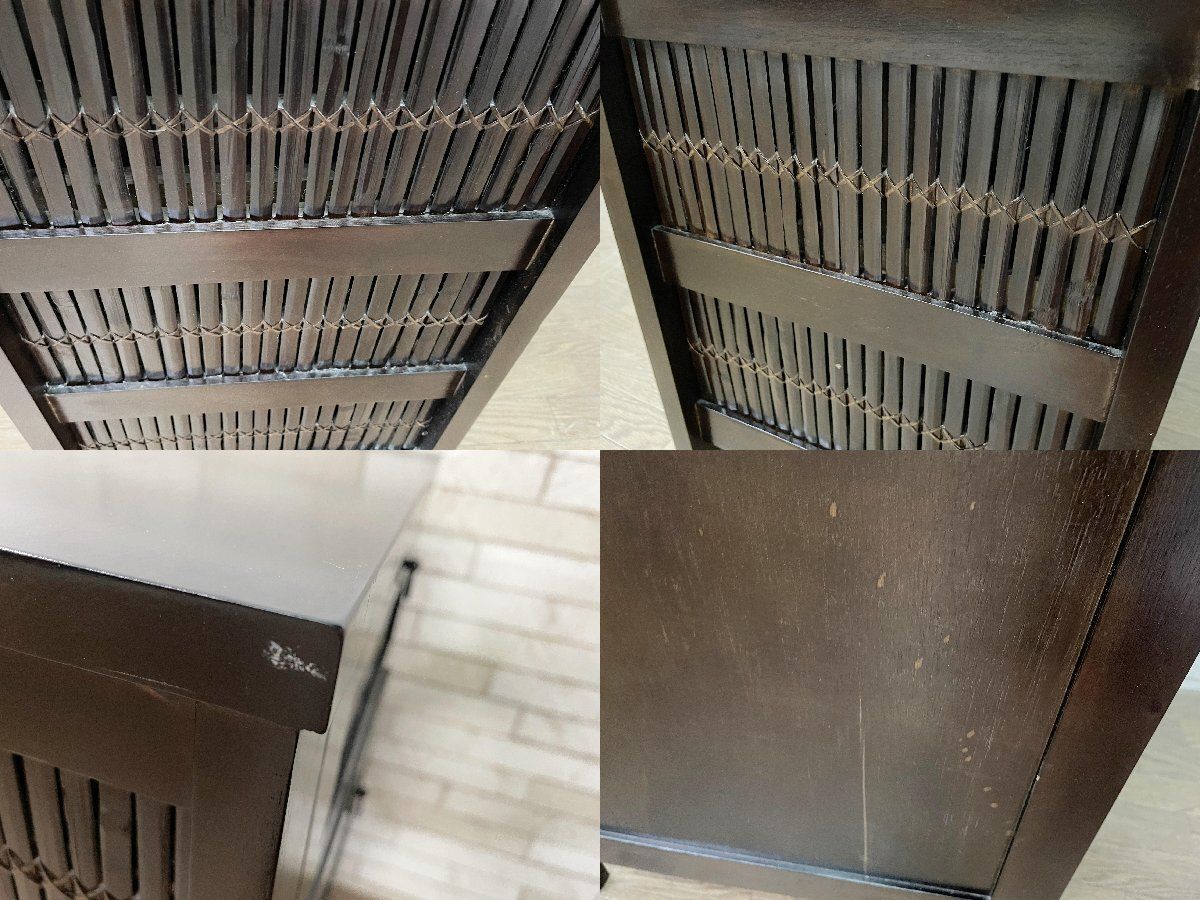 着物箪笥 和箪笥 表面材天然杢単板カリン 2段分離