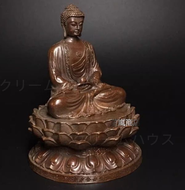 釈迦銅仏 銅製 置物 装飾品 工芸品 美術品 銅細工 釈迦牟尼