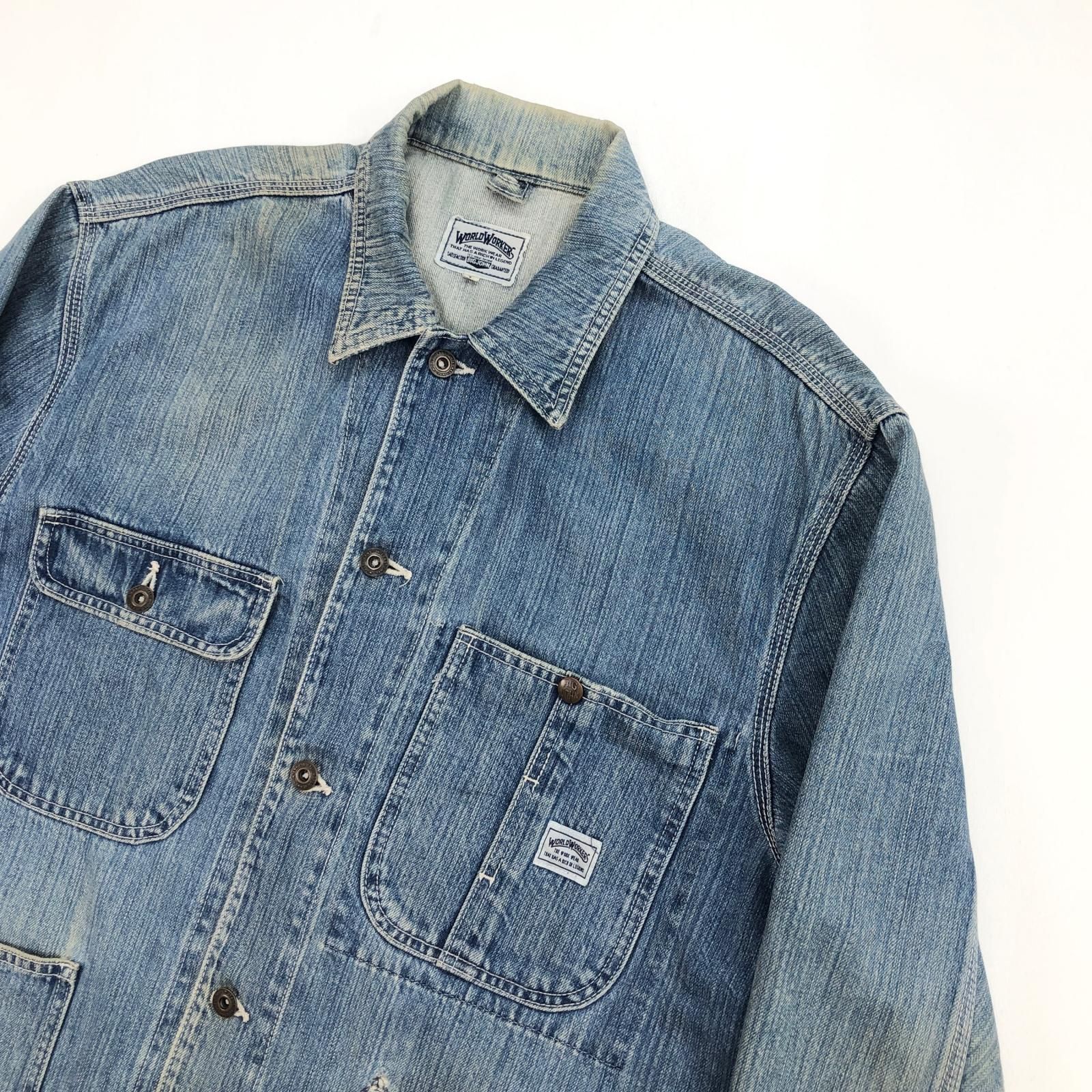 WORLD WORKERS カバーオール　BIGJOHN ビッグジョン　デニム WW502K/WWK502K (000) World Workers Overall ノンウォッシュ