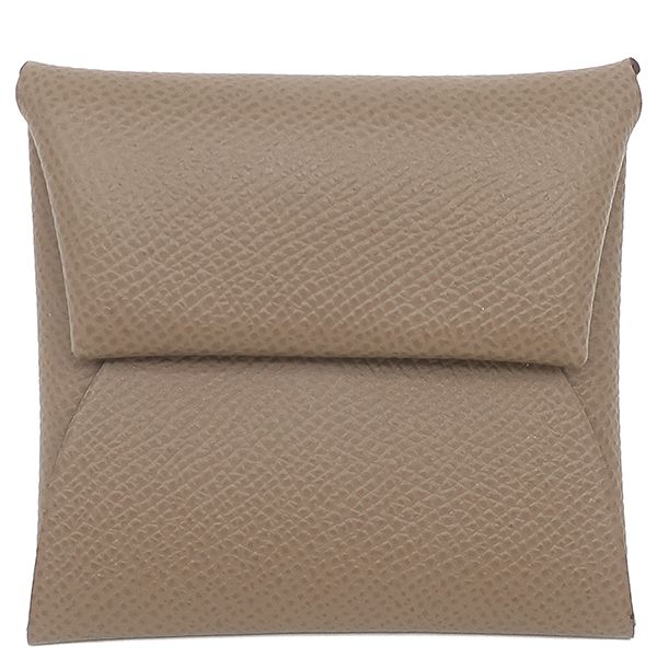 エルメス HERMES コインケース バスティア ヴォーエプソン エトゥープ シルバー金具 ♥ グレージュ B刻印 2025年製 箱