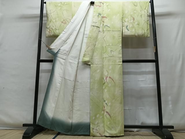 平和屋着物▽小紋 単衣 霞文 CAAS5164ut