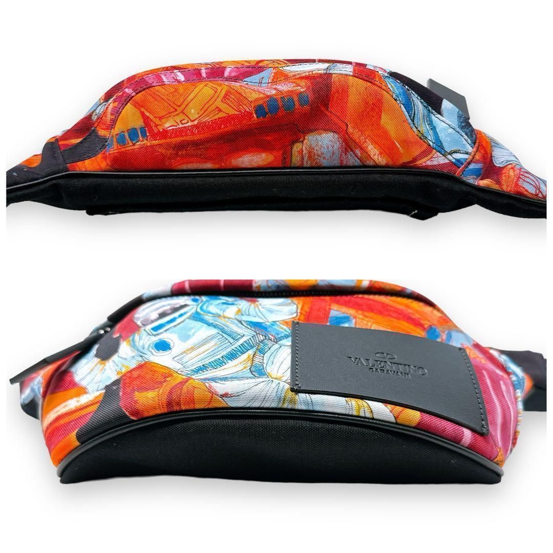 ヴァレンティノ ガラヴァーニ ナイロン ウエストバッグ マルチカラー