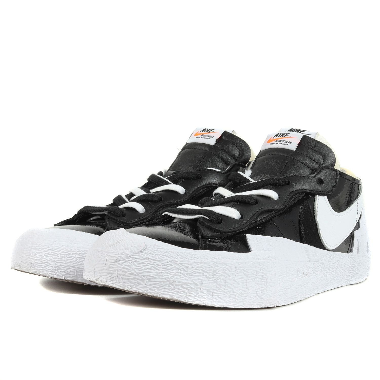 美品 Sacai サカイ NIKE BLAZER LOW / SACAI BLACK PATENT (DM6443-001