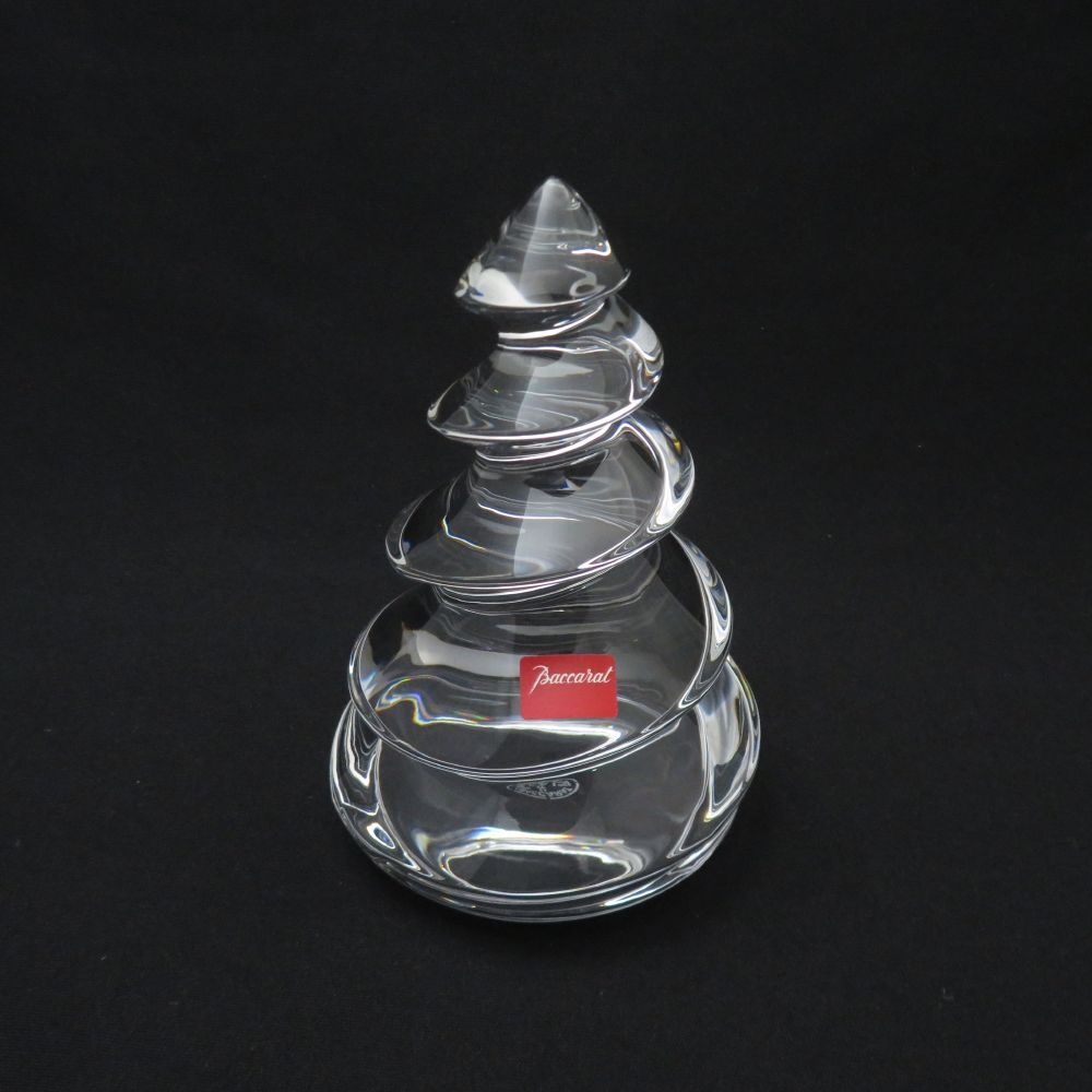 美品 Baccarat バカラ クリスマスツリー クリスタルオブジェ 1点