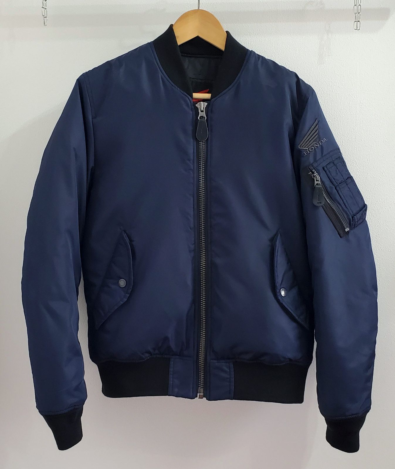 AVIREX×HONDA アヴィレックス ホンダ□美品 廃版 2017年 MA-1 RIDING