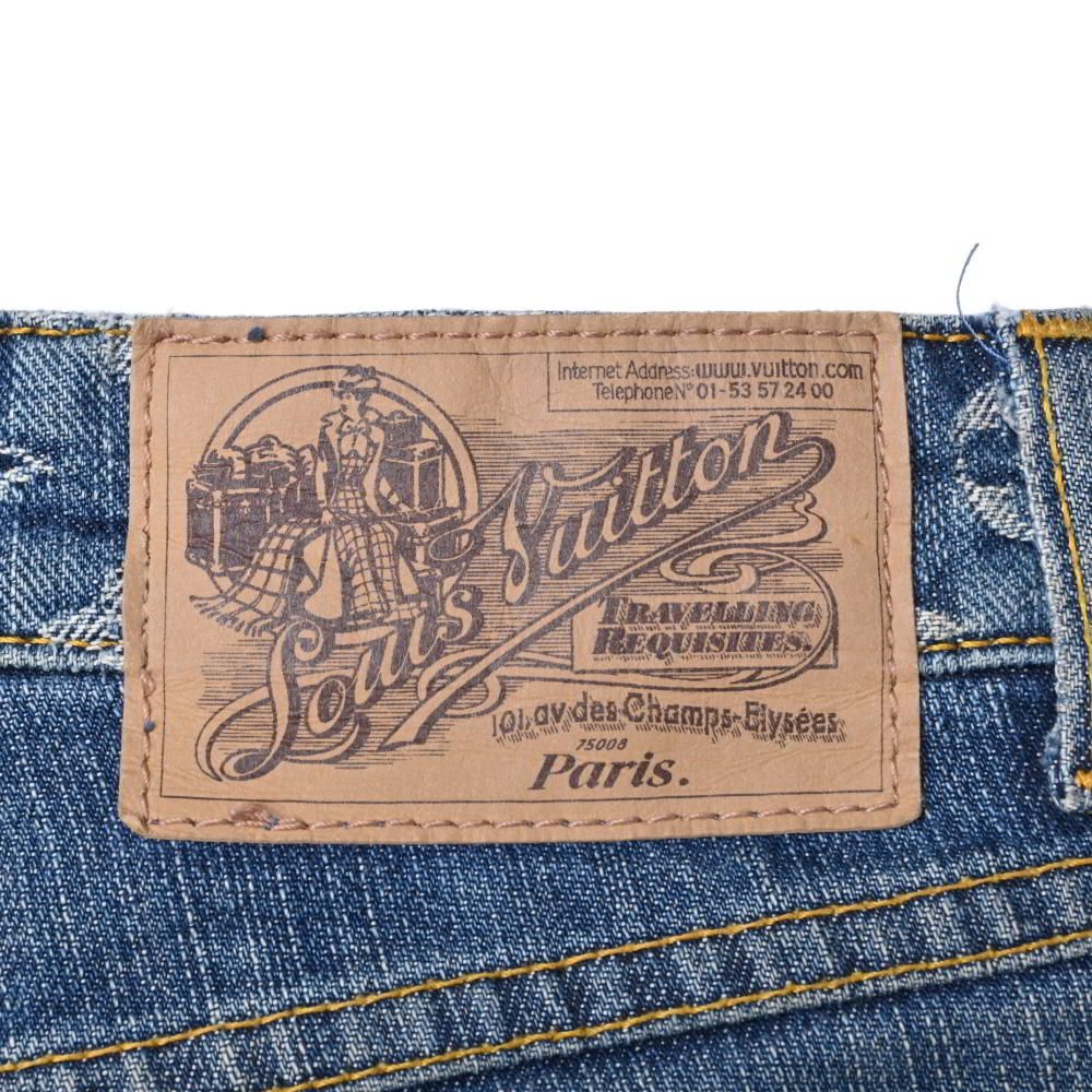 Louis Vuitton デニムパンツ　インディゴ LOUIS VUITTON コットン モノグラム デニムパンツ - インディゴ ルイ