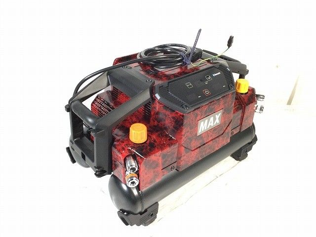 色 MAX マックス 11L 4口 高圧 スーパーエアコンプレッサー AK-HH1310E ジュラシックレッド AIモード Bluetooth搭載117093