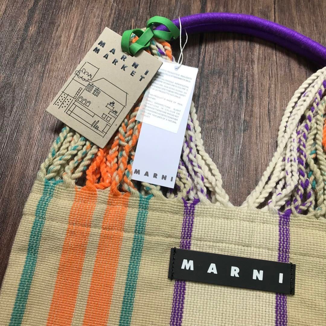 新品未使用 MARNI マルニ フラワーカフェ ハンモックバッグ フレッシュオレンジ - メルカリ