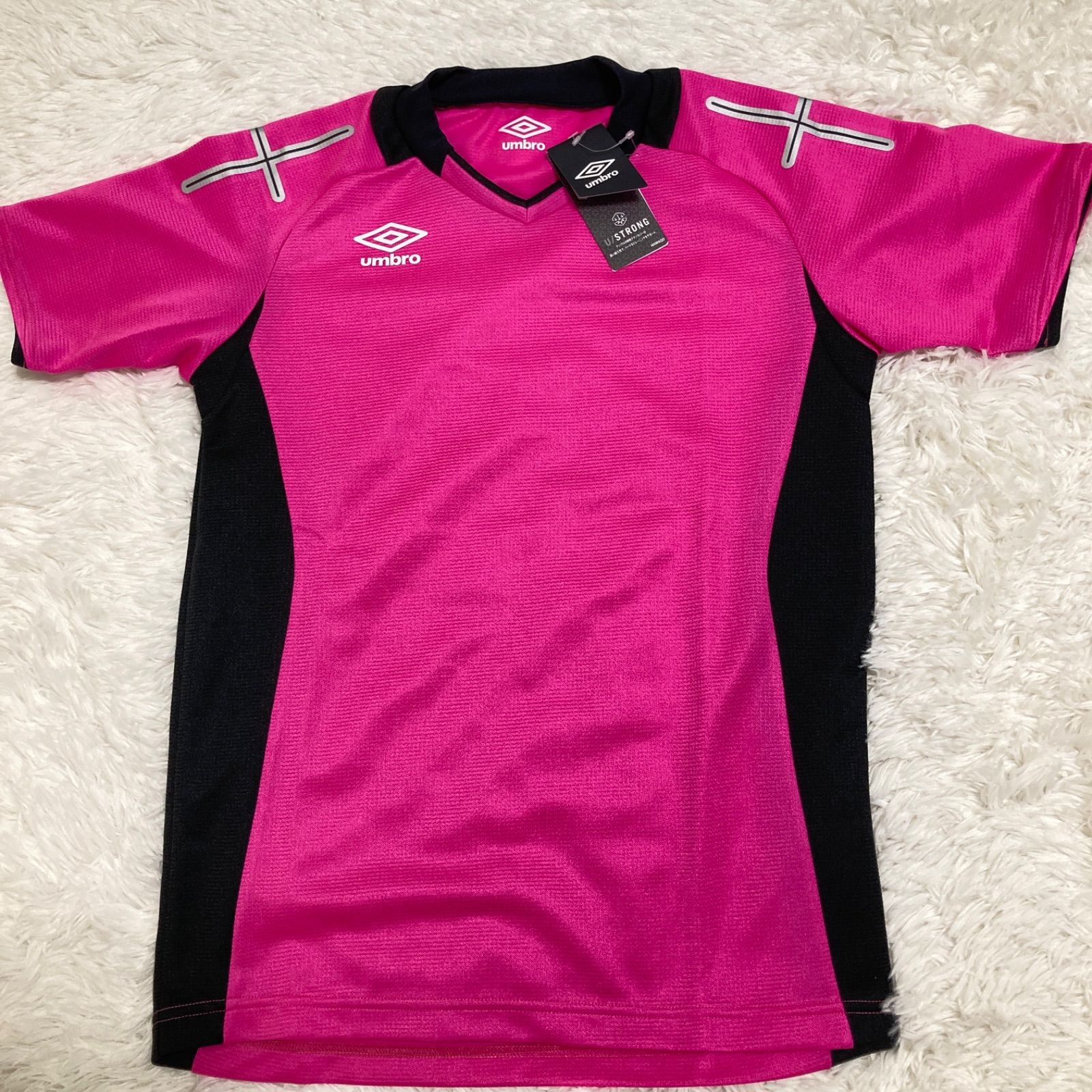 umbro アンブロ 長袖プラクティスシャツ ジュニア(ピンク
