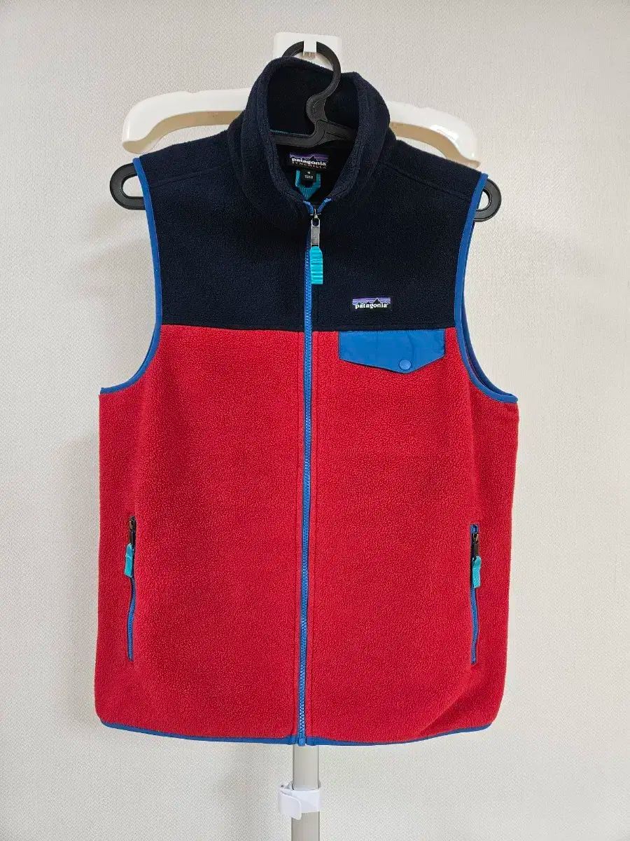 Patagonia パタゴニア 95年製 シェルドシンチラベスト M 90年代 90s パタゴニア アウトドア ナイロン フリース 青 黒 ブラック