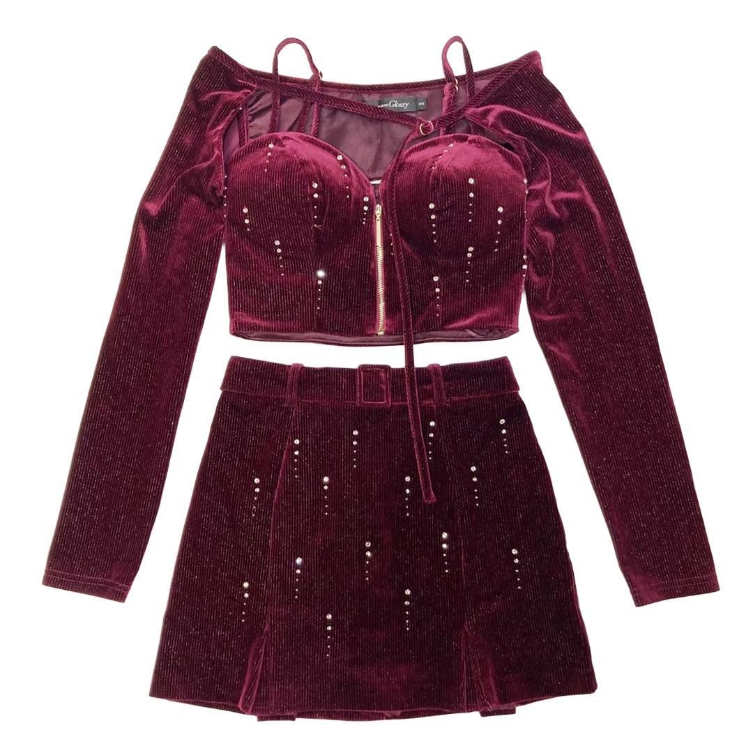 ROBE de FLEURS Glossy ローブドフルールグロッシー ラメベロア