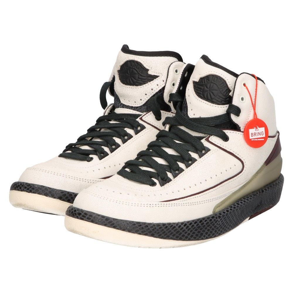 NIKE (ナイキ) ×A MA MANIERE AIR JORDAN 2 RETRO DO7216-100 ア マ マニエール エアジョーダン2  レトロ ハイカットスニーカー ホワイト/ブラウン US8.5/26.5cm