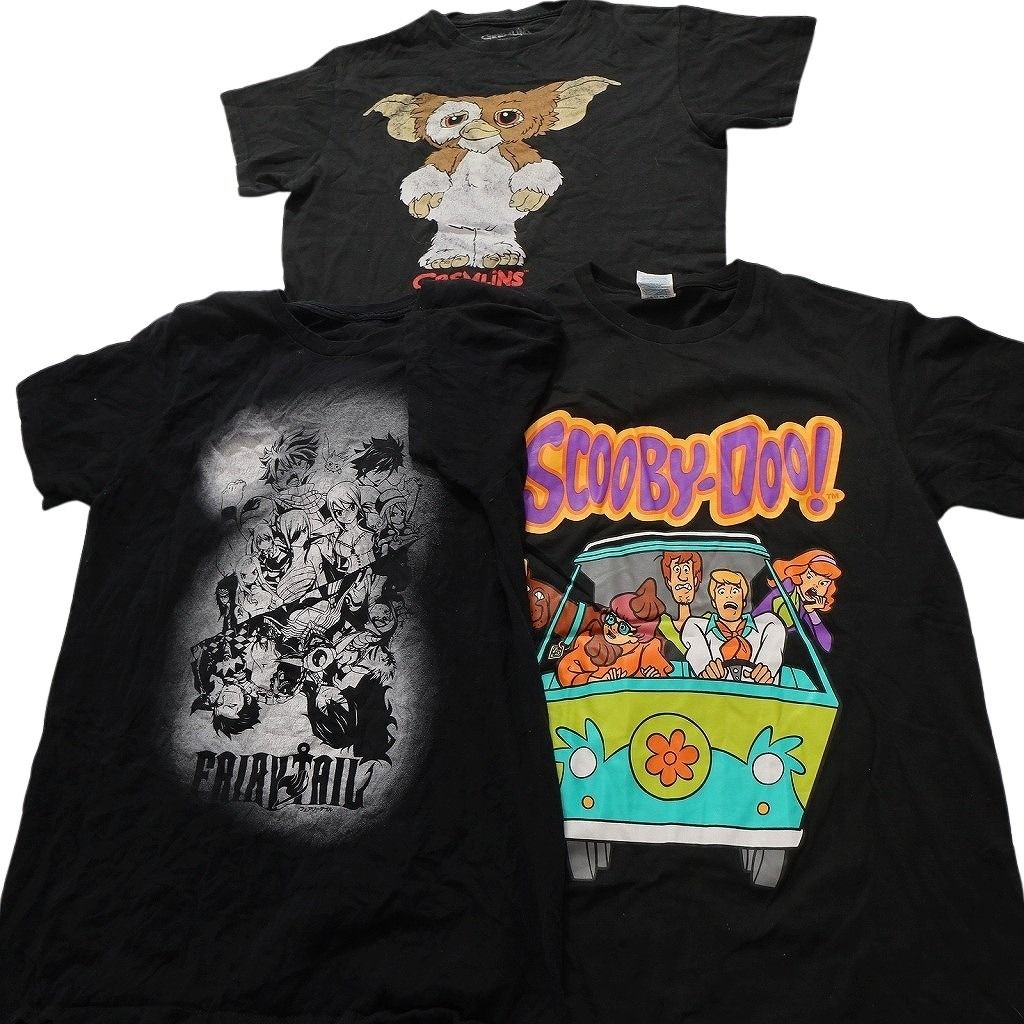 古着卸 キャラクター 半袖Tシャツ 14枚セット メンズ S ナルト ディズニー タイダイ柄 鬼滅の刃 グレムリン 古着 NC3879