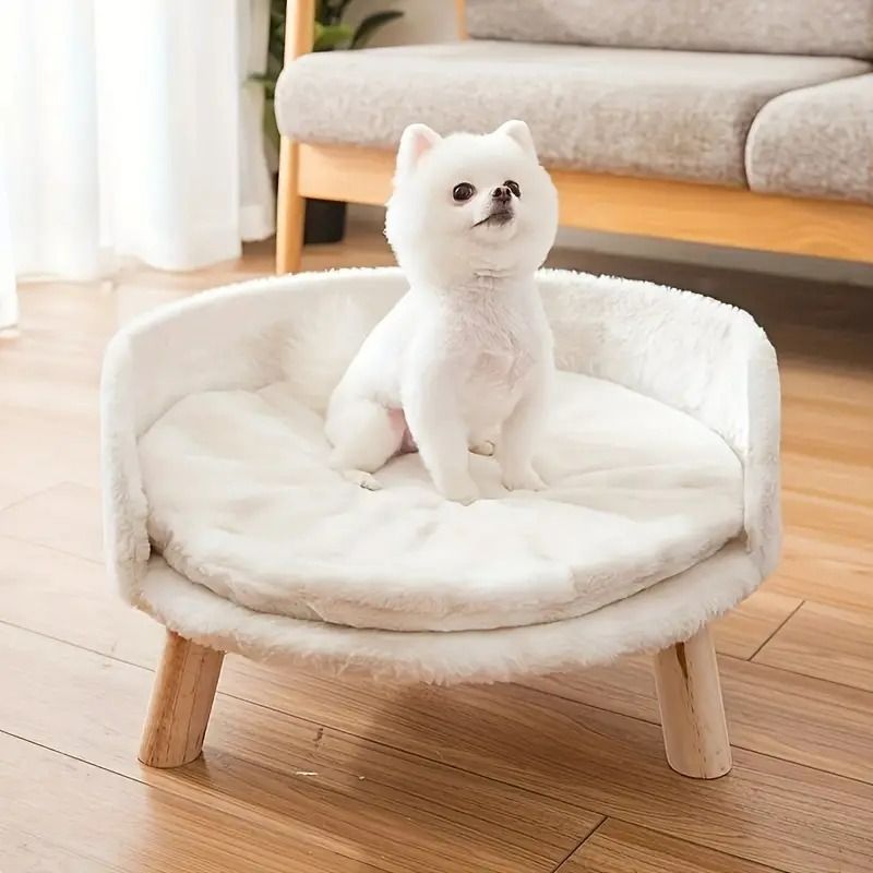 犬用ベッド 柔らかい 洗える 取り外し ソファ 小型 中型犬用 ホワイト 猫 ペット うさぎ かわいい お洒落 おしゃれ かわいい ナ