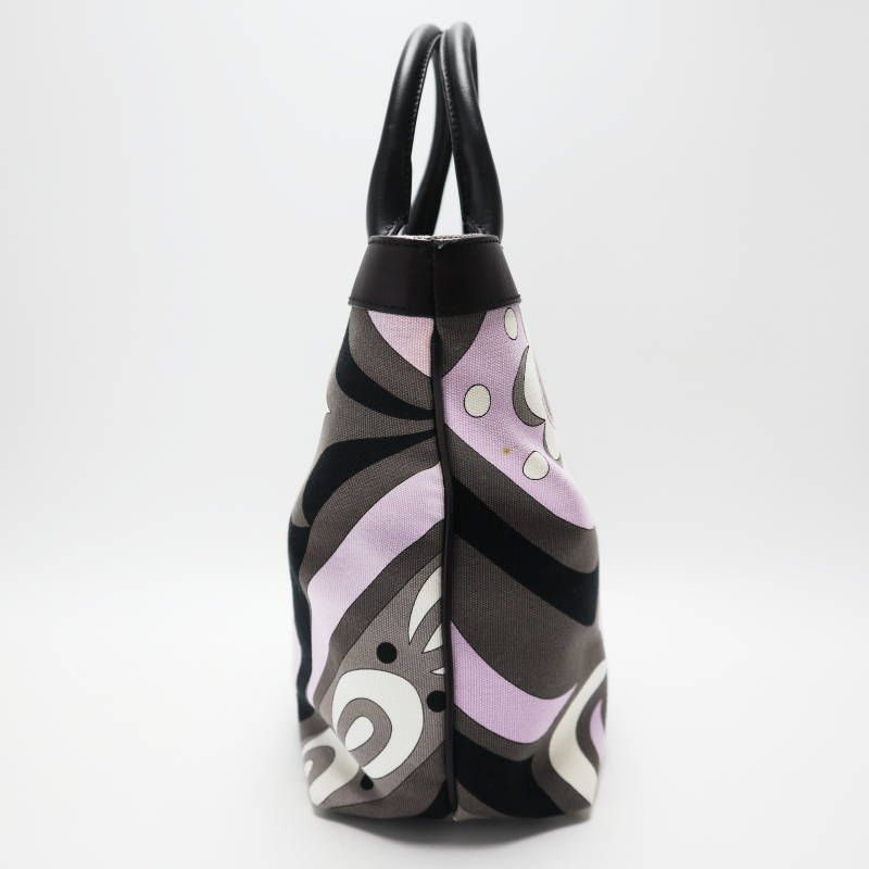 【希少】Emilio Pucci エミリオプッチトートバッグ 総柄キャンバス 希少】Emilio Pucci エミリオプッチトートバッグ 総柄キャンバスΩ