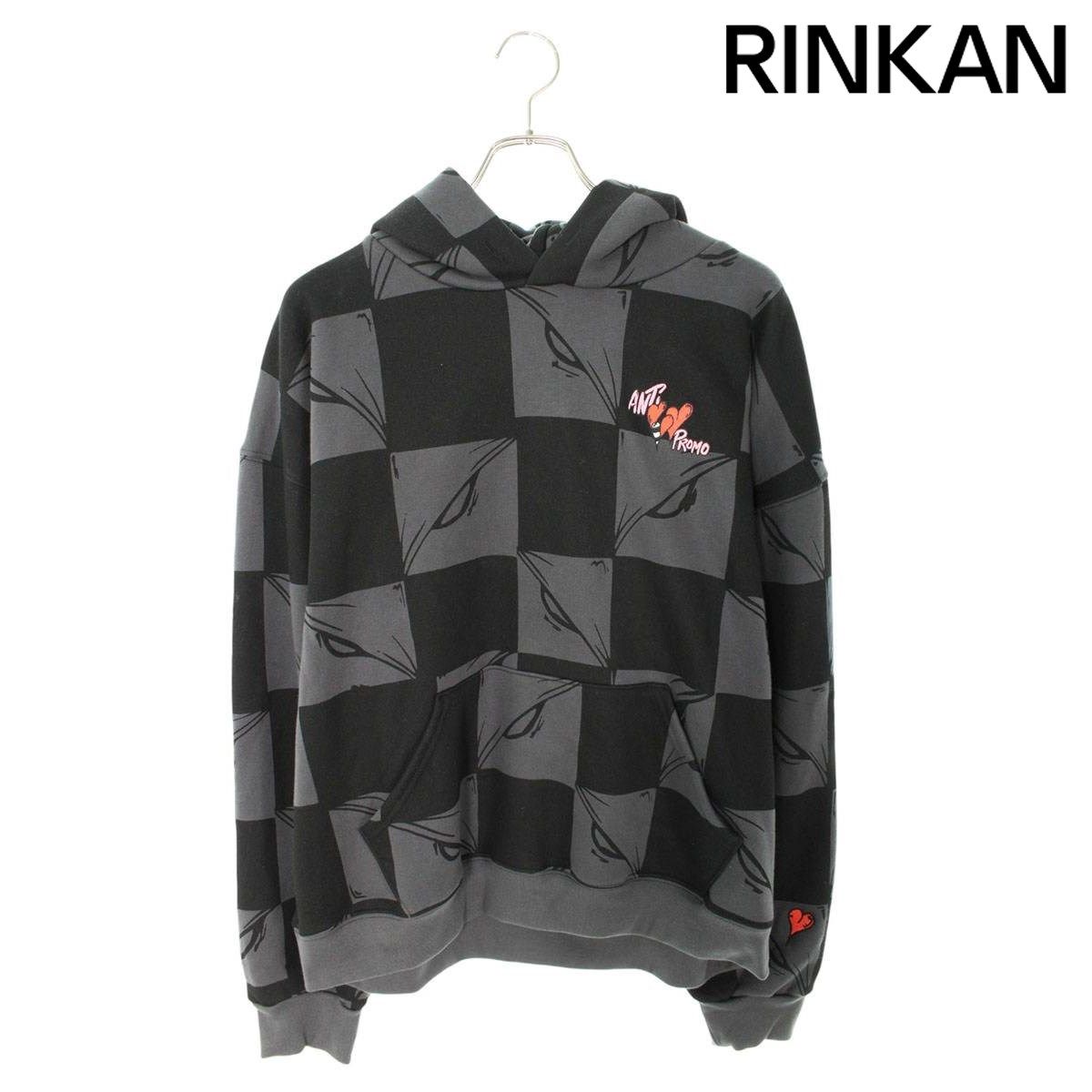 アンチプロモ 99 EYES HOODIE MATTY BOYプリントプルオーバーパーカー  