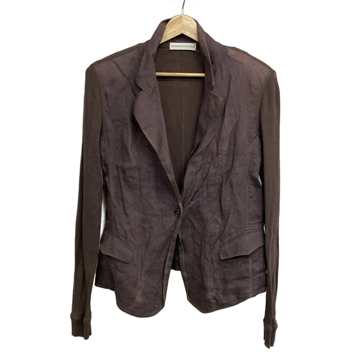 BRUNELLO CUCINELLI ブルネロクチネリ ジャケット サイズUSA 46 レディース - パープル×ブラウン