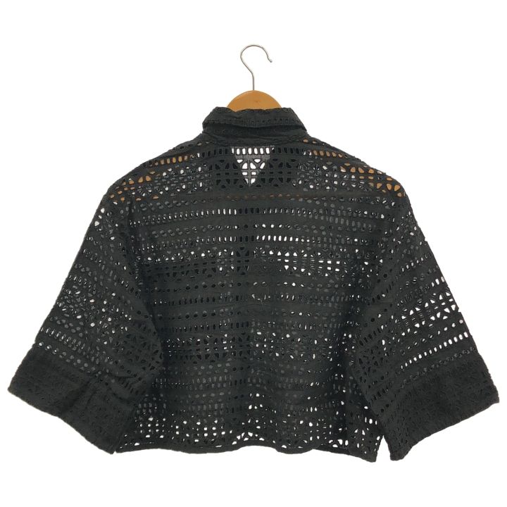 Spick & Span - Spick & Span (スピックアンドスパン) 24051200901020 レースショートシャツ レディース ブラック ONE SIZE Spick & Span (スピックアンドスパン) 24051200901020 レース