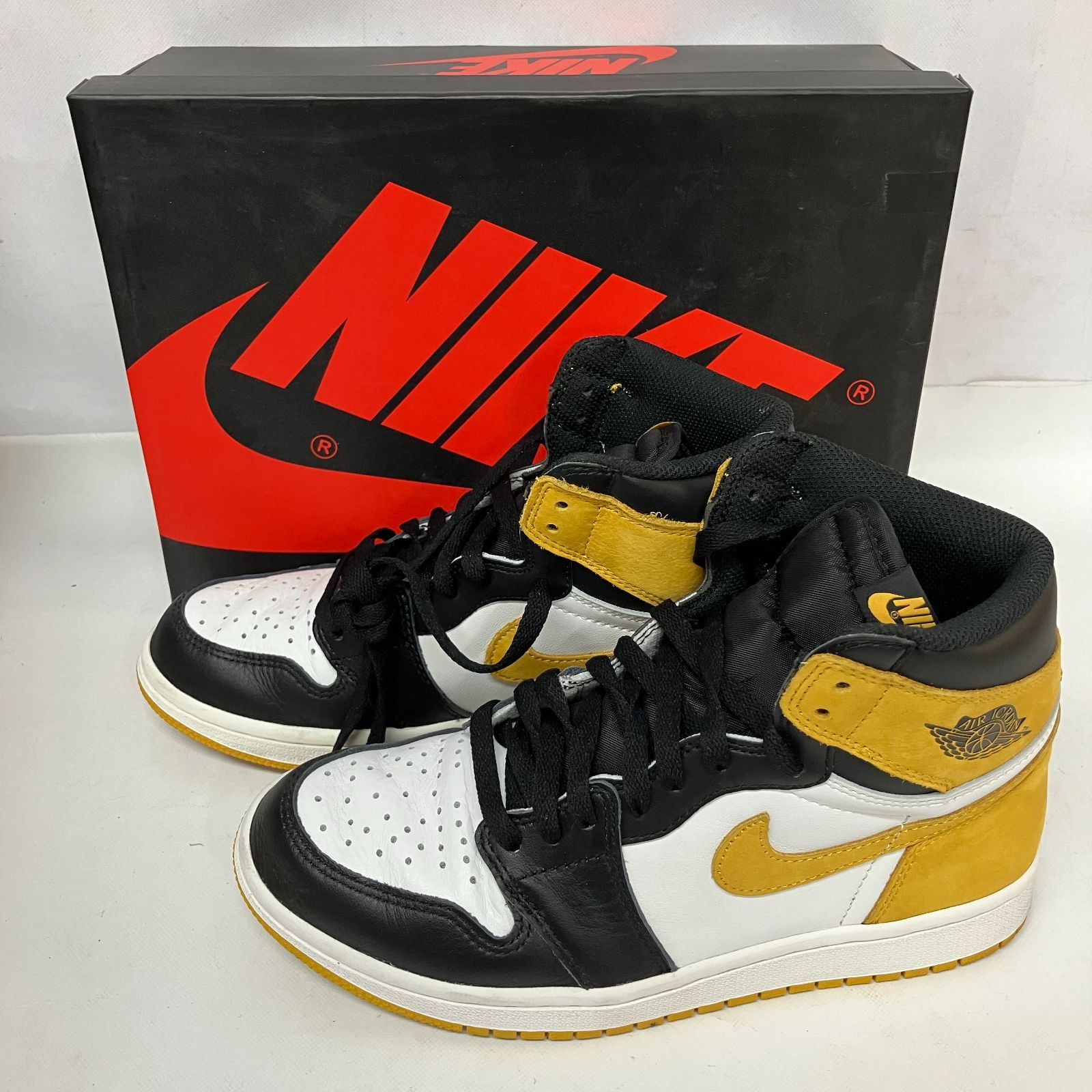 Nike Air Jordan 1 Retro High OG Black Toe/Yellow Ochre