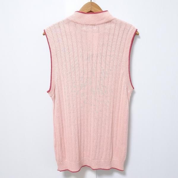 m6465【サンプル品(入手困難) カールヘルム】美品 刺繍ベスト ユニセックス KARL HELMUT（カールヘルム）の「マテリアルキャット刺繍サテン