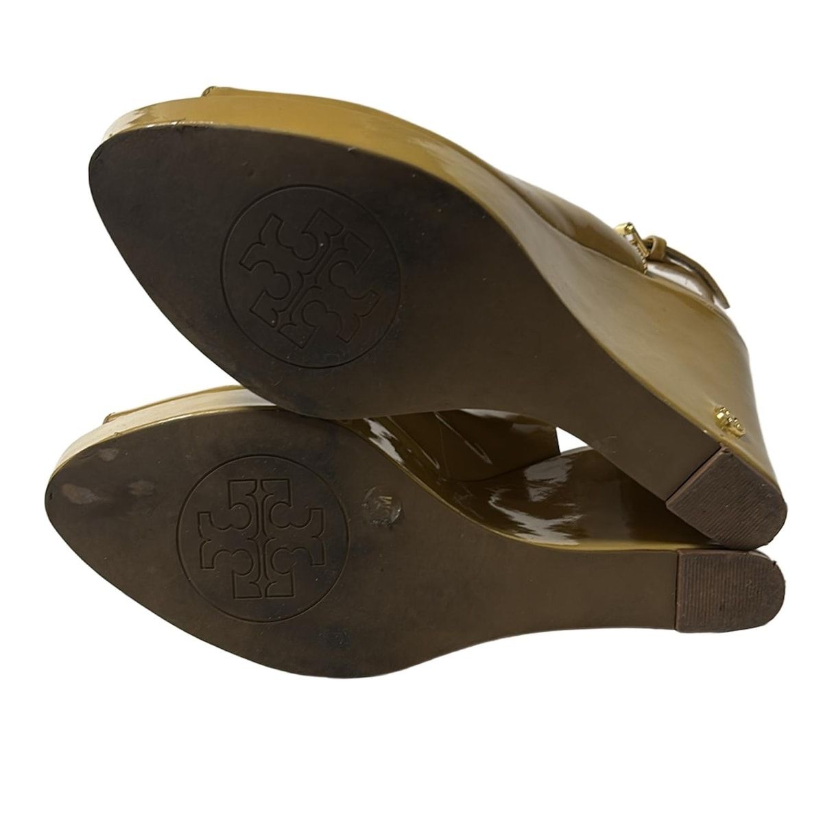 極美品 トリーバーチ ブラウンTORYBURCH size6 ウェッジソール TORY BURCH(トリーバーチ) サンダル 6M レディース - ライト