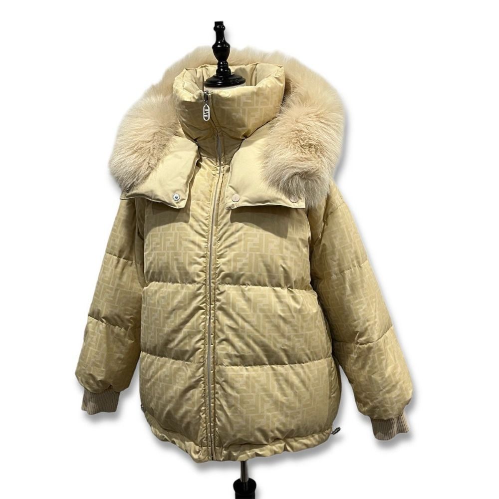 美品 FENDI フェンディ 2021年モデル リバーシブル フーテッド ダウン