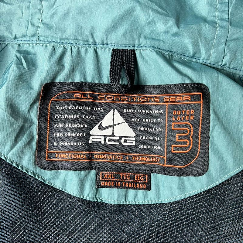 ★90s 00s★NIKE ACG★ナイロンジャケット★メッシュ★アウトドア★L 00年製 NIKE ACG 3D Pocket Rip-Stop Nylon Jacket 黒 L 00s
