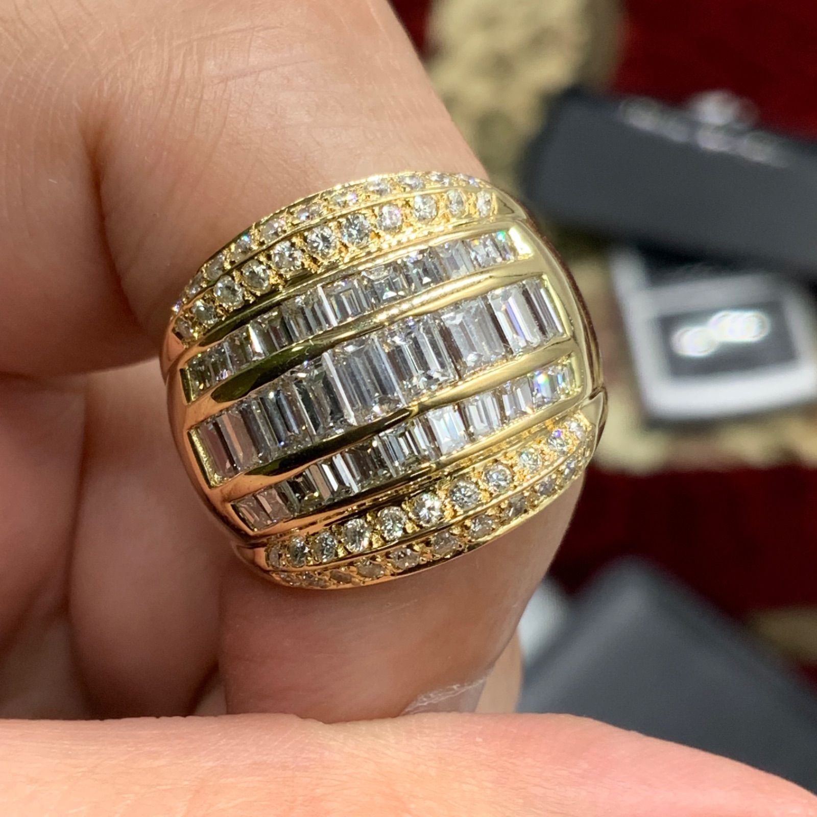 18K 750 ダイヤモンド リング 2.68ct 12.6g 約13.5号 - メルカリ