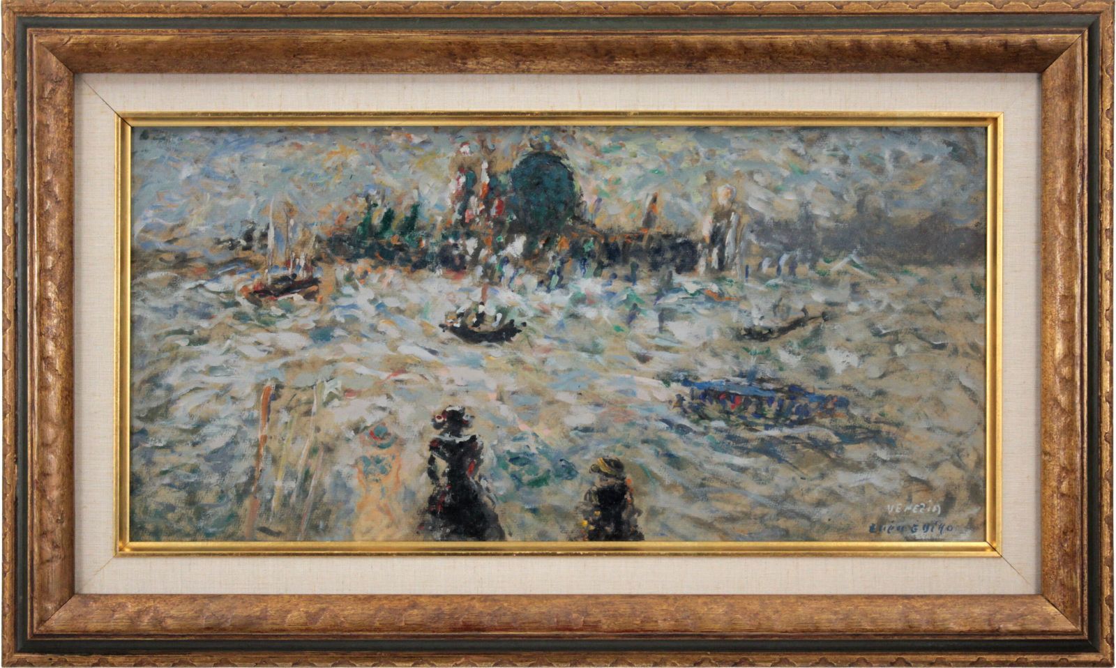 蛯子善悦 「ヴェネチア暮色」 厚紙に油彩 絵画 - メルカリ