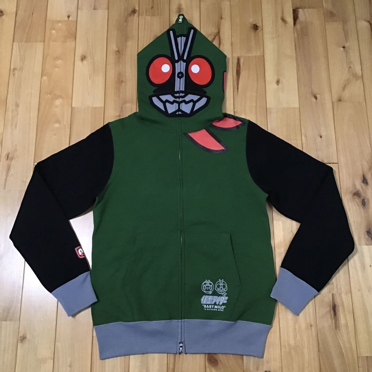 BAPE 仮面ライダー パーカー a bathing ape ベイプ エイプ - メルカリ