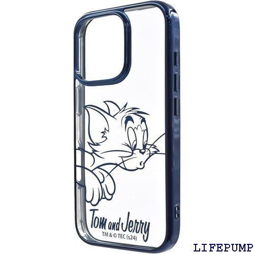 イングレム iPhone 16 Pro ケース トムとジェリー クリア iPhone16Pro アイフォン 16プロ キャラクター トム 耐衝撃 透明 カバー ソフト ハード スマホカバー スマホケース トム_メタリック IN-WP47M /TJ5