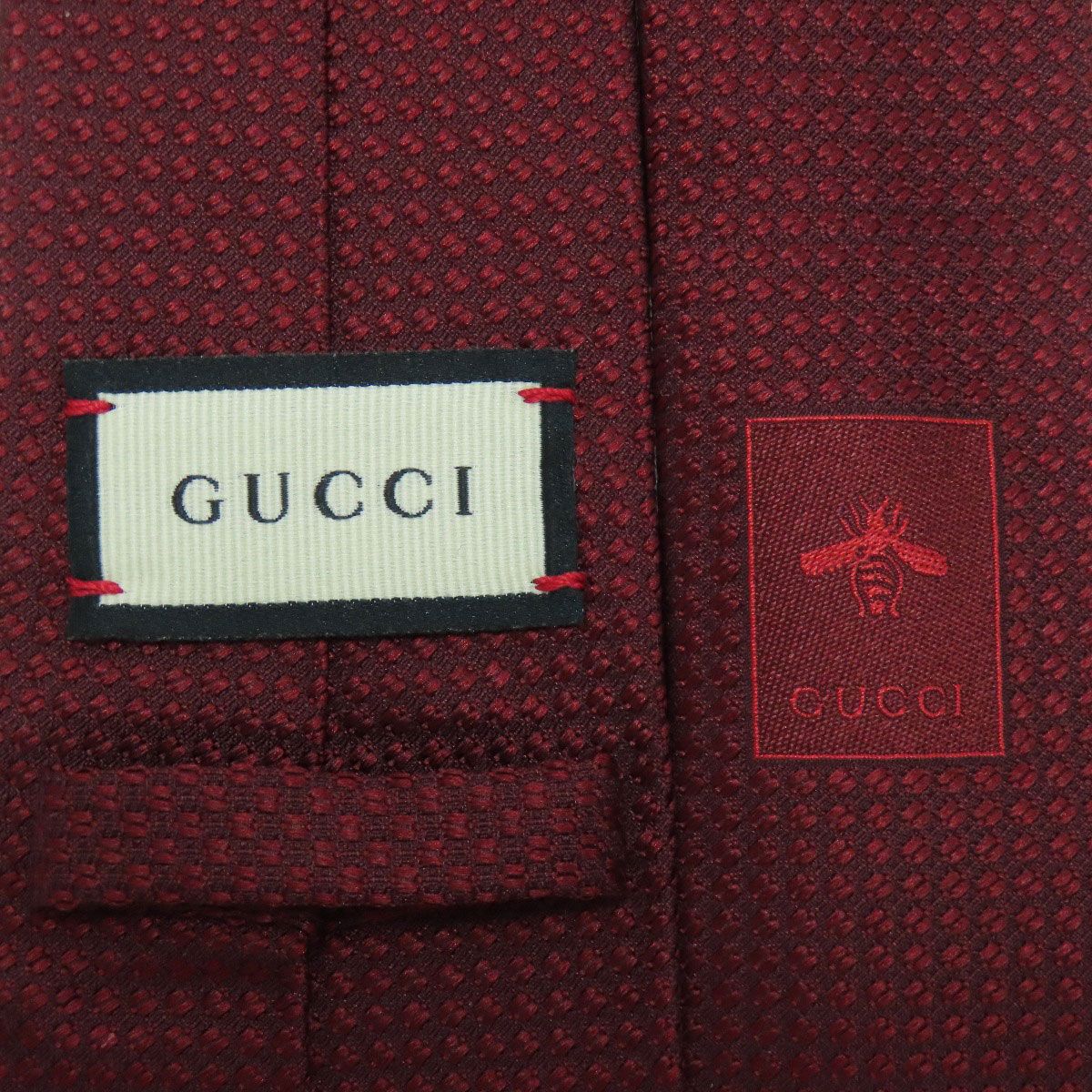 GUCCI グッチ ビー シェリーライン ネクタイ シルク メンズ [中古