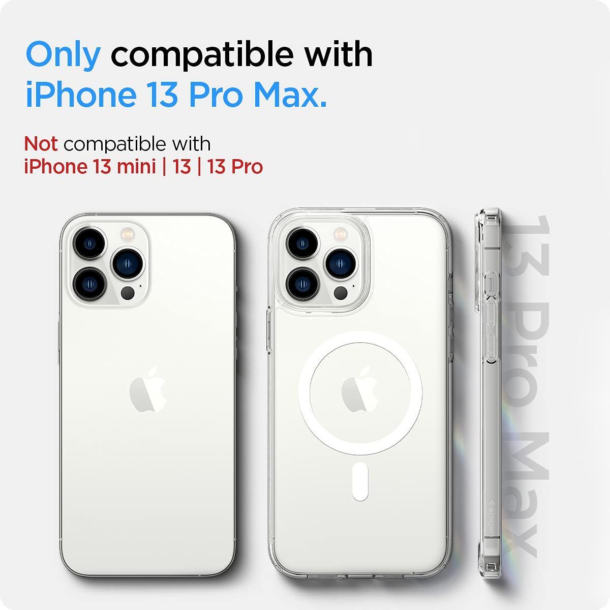 SPIGEN IPHONE 13 PRO MAX ケース MAGSAFE対応 マグネット搭載 黄変