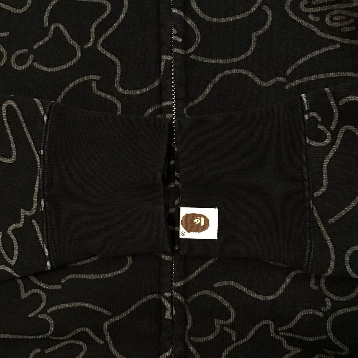 Neon camo フルジップ パーカー Sサイズ a bathing ape BAPE full zip