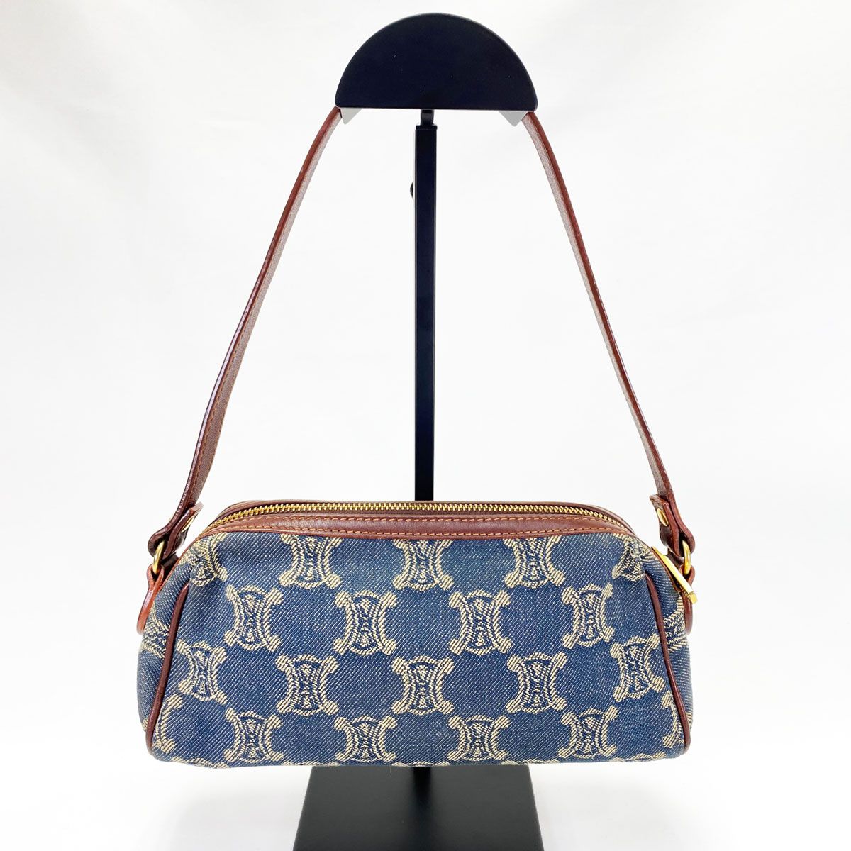 極美品》 CELINE パリマカダム デニム ショルダーバッグ
