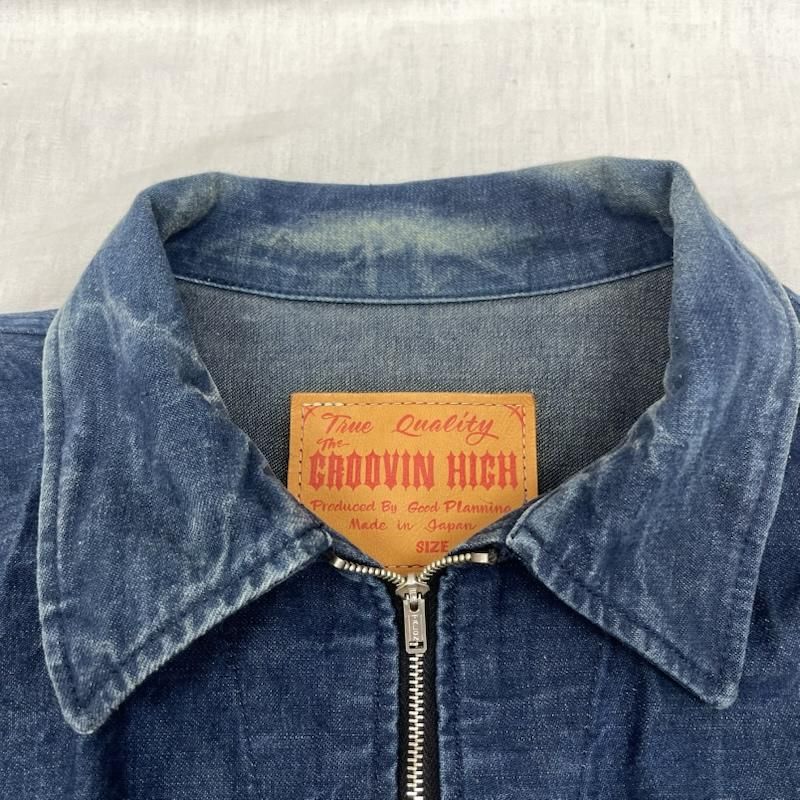 The Groovin High ネイビー デニムジャケット M USED 古着 ジャケット、上着 ジャケット、ブレザー THE GROOVIN