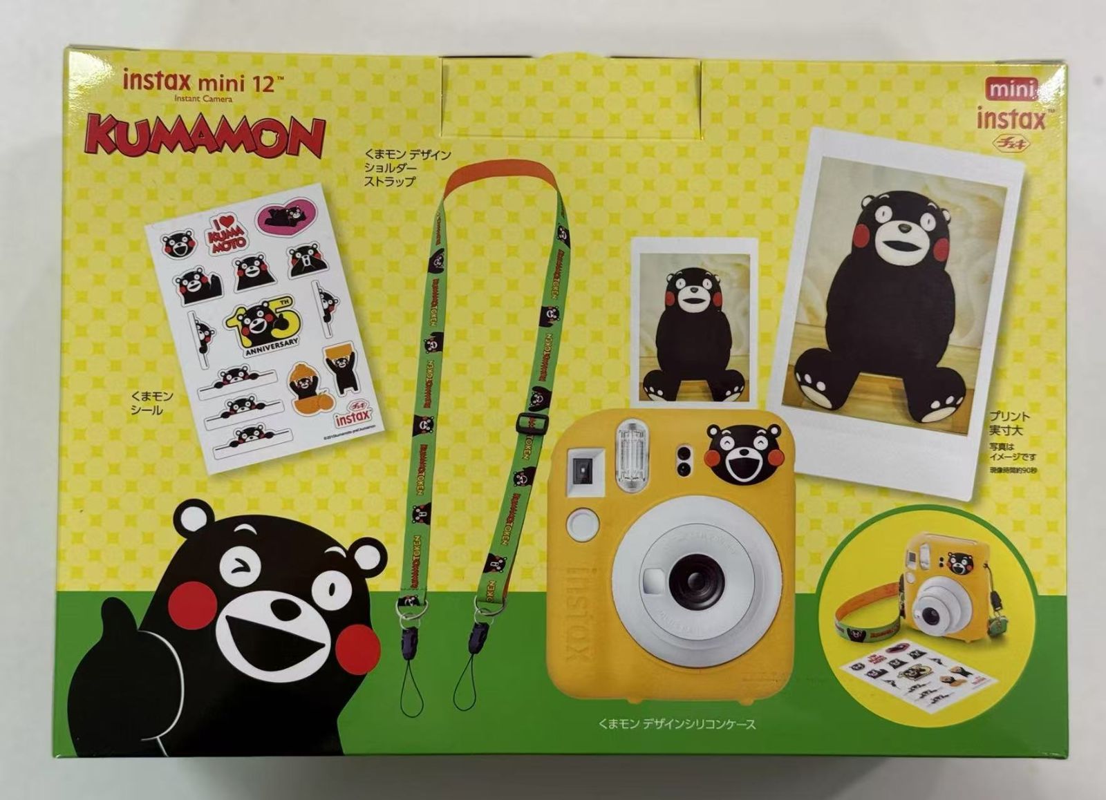 未使用】チェキ instax mini12 くまモン 15周年 - メルカリ