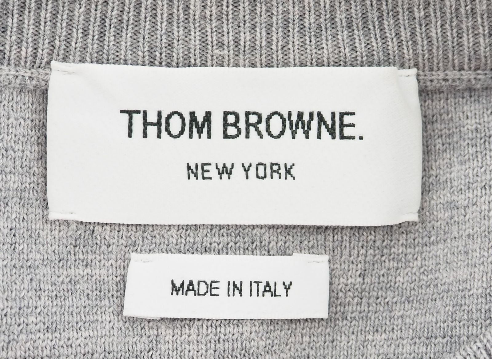 THOM BROWNE/トムブラウン 4bar ミラノステッチ クルーネック