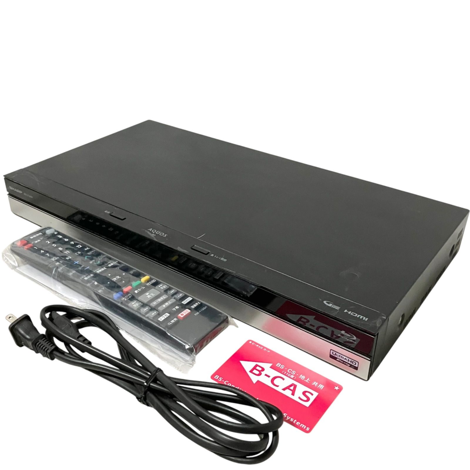 シャープ アクオス ブルーレイレコーダー BD-UT2200 2TB 3番組同時録画 Ultra HDブルーレイ対応 4K対応 ブラック AQUOS SHARP