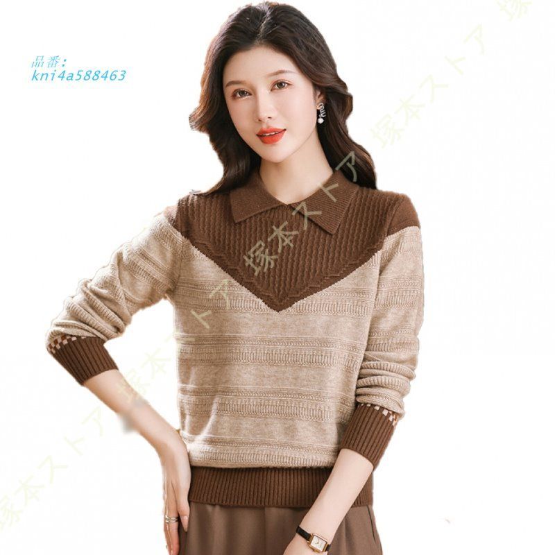 ニット セーター ハイネック リブ ゆったり トップス 着痩せ 春 おしゃれ タートルネック 秋 冬 インナー 可愛い 柔らかい 暖かい無地 レディース 長袖 kni4a588463 WWW_MORNINGWALKER_COM