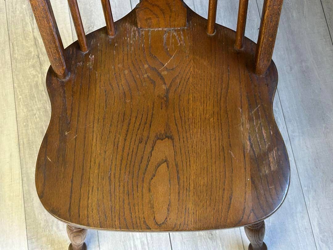 ④英国イギリスクラシッククラシカルフープバックチェアオーク材NI