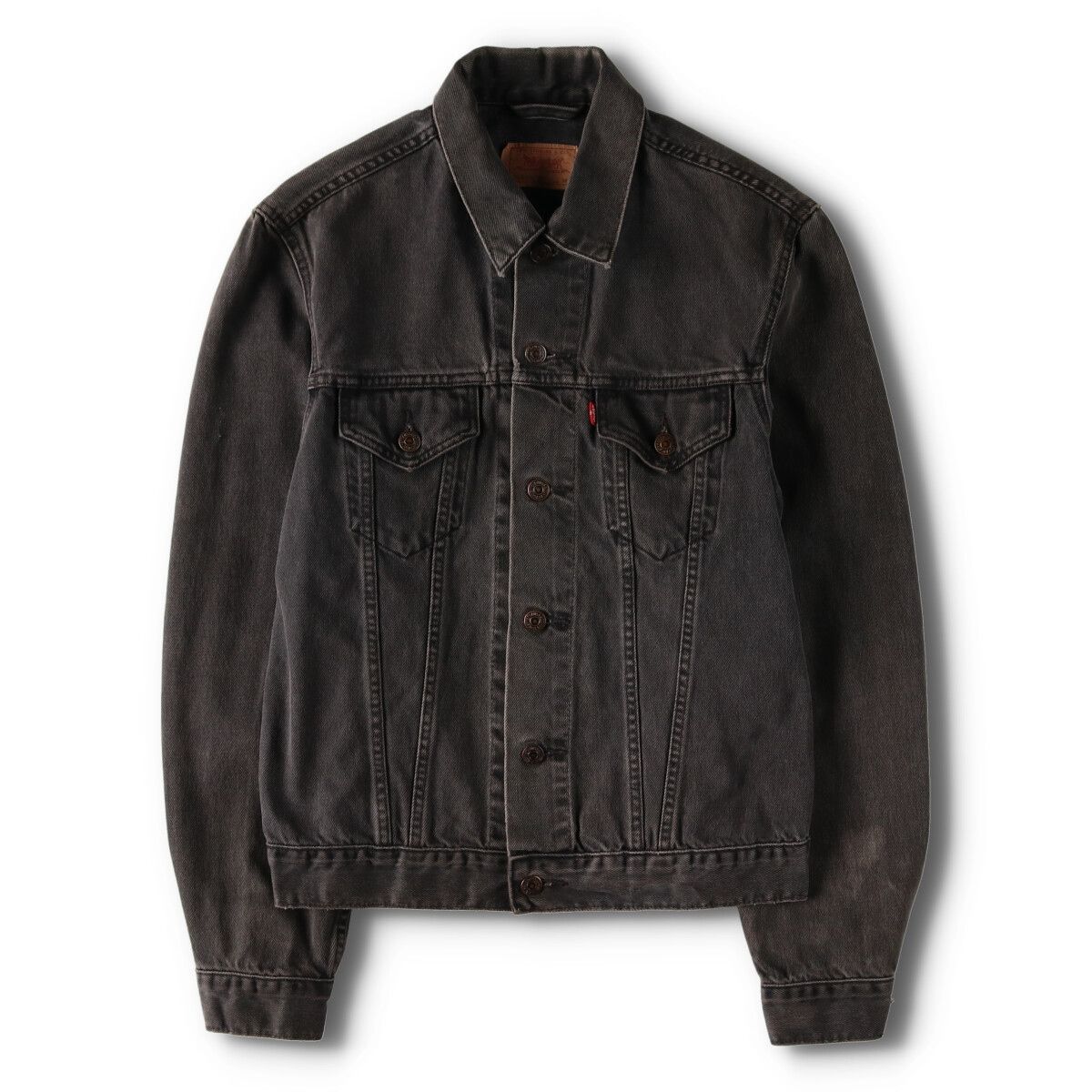 古着 リーバイス Levi's 70500 02 ユーロモデル ブラック デニムジャケット Gジャン メンズM相当 ヴィンテージ/evb006110