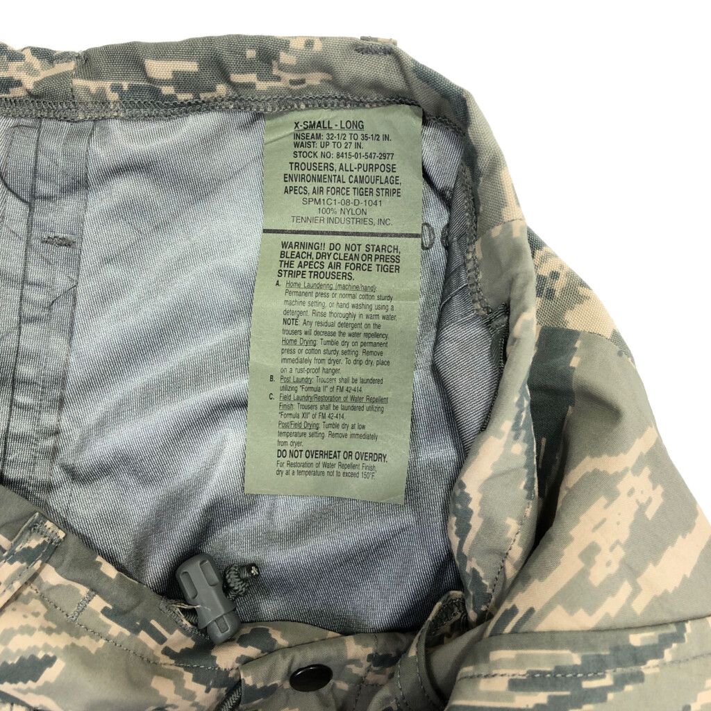 米軍実物 U.S.AIRFORCE APECS GORETEX パンツ 防水 ミリタリー