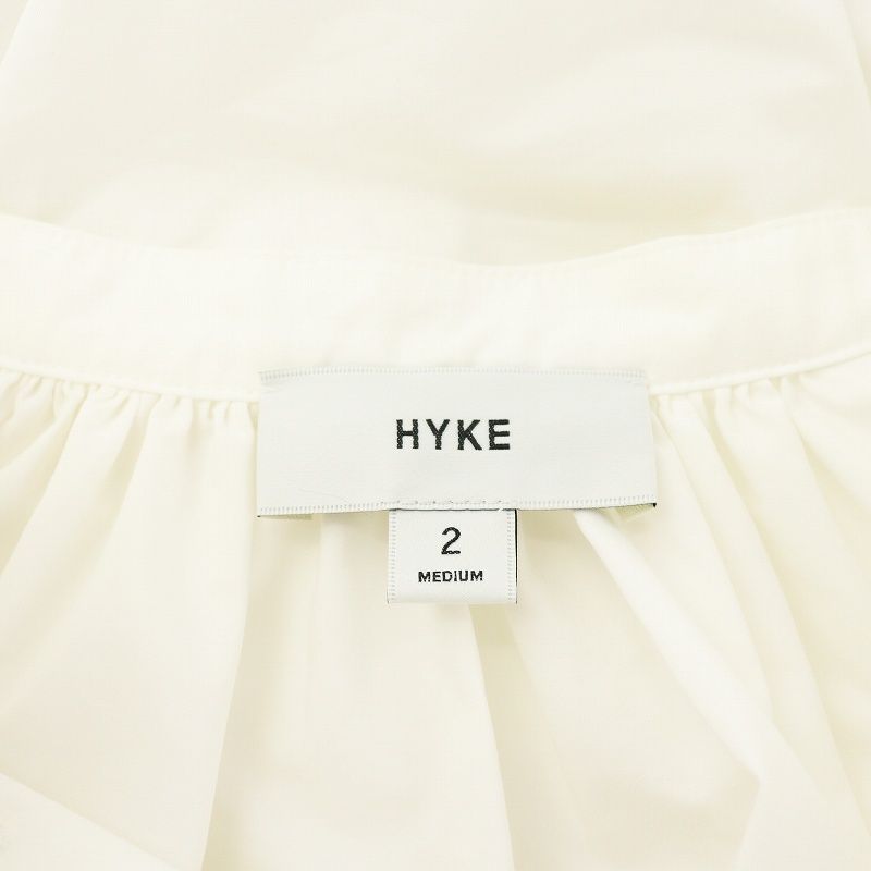 ハイク HYKE 23AW T/C BALLOON SLEEVE SHIRT シャツ ブラウス 長袖 2 白 ホワイト 232-15203 /AN25 レディース ハイク HYKE 23AW T/C BALLOON SLEEVE SHIRT シャツ ブラウス
