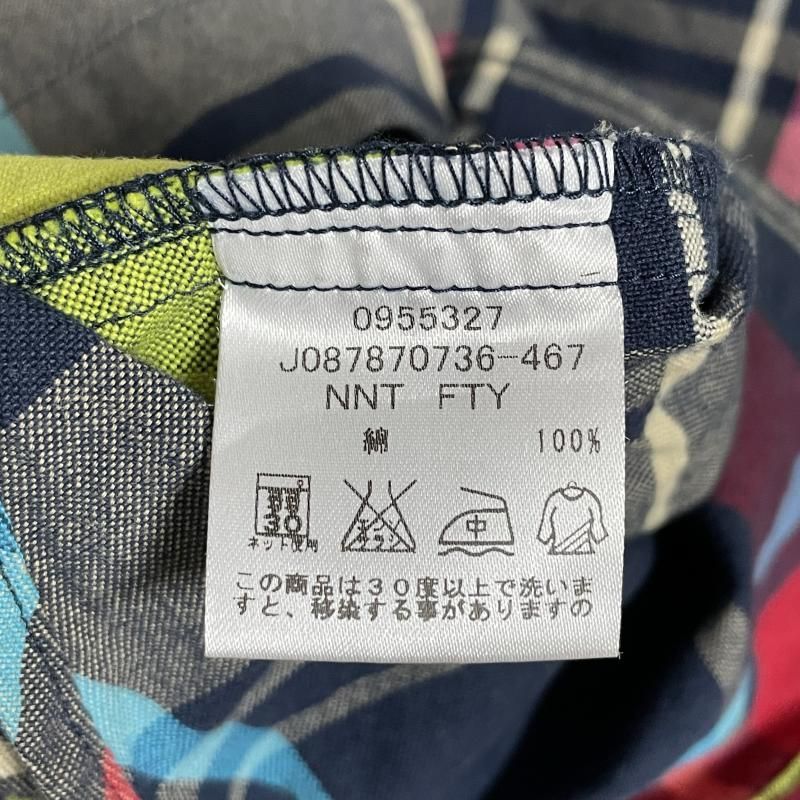 TOMMY マルチチェック コットン 七分袖 ボタンダウンシャツ J087870736