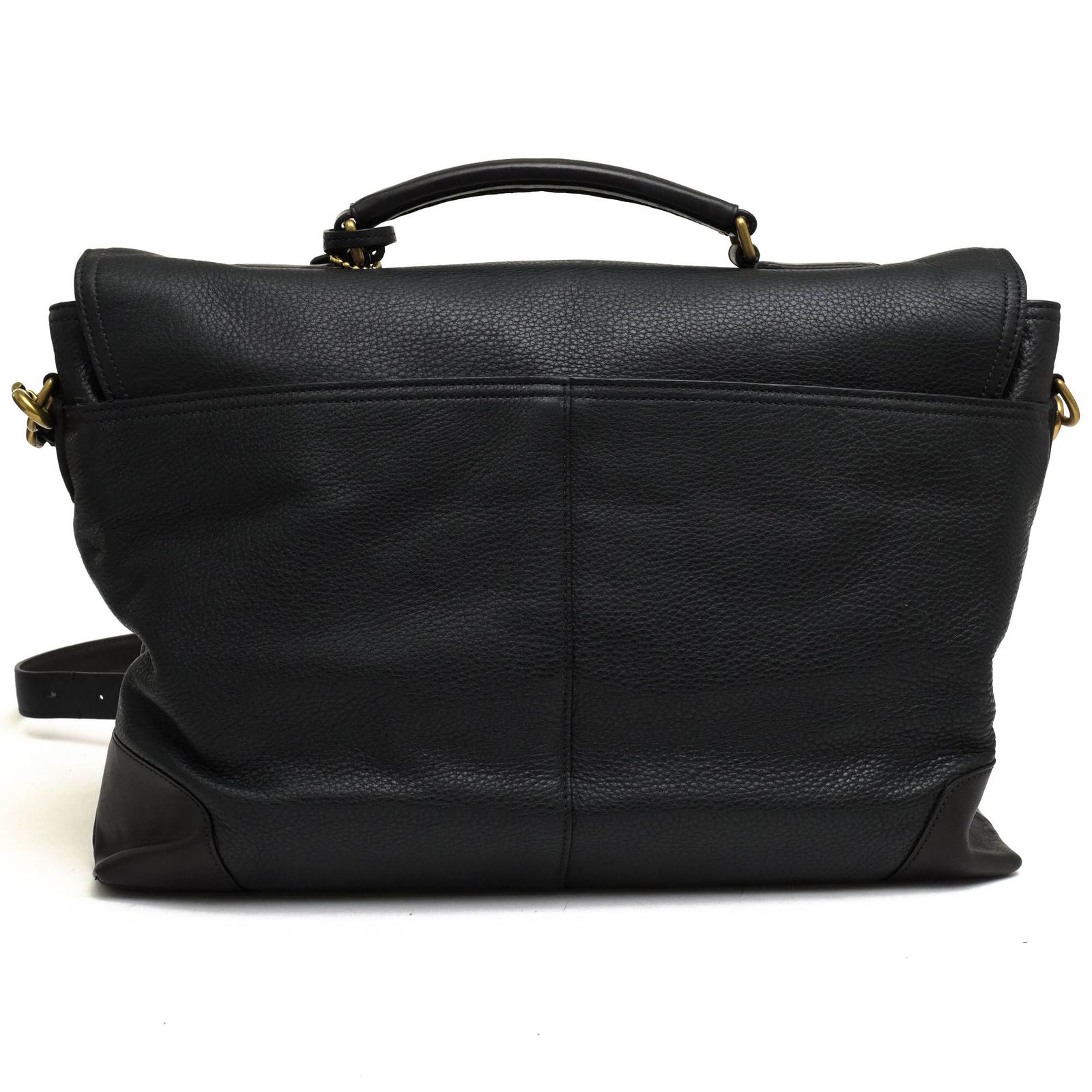 コーチ COACH バッグ ブリーフケース ビジネスバッグ 鞄 ビジネス メンズ 男性 男性用 レザー 革 本革 ブラック 黒 70480 Crosby Flap Brief クロスビー フラップ ブリーフ フラップ式 2WAY ショルダーバッグ シボ革