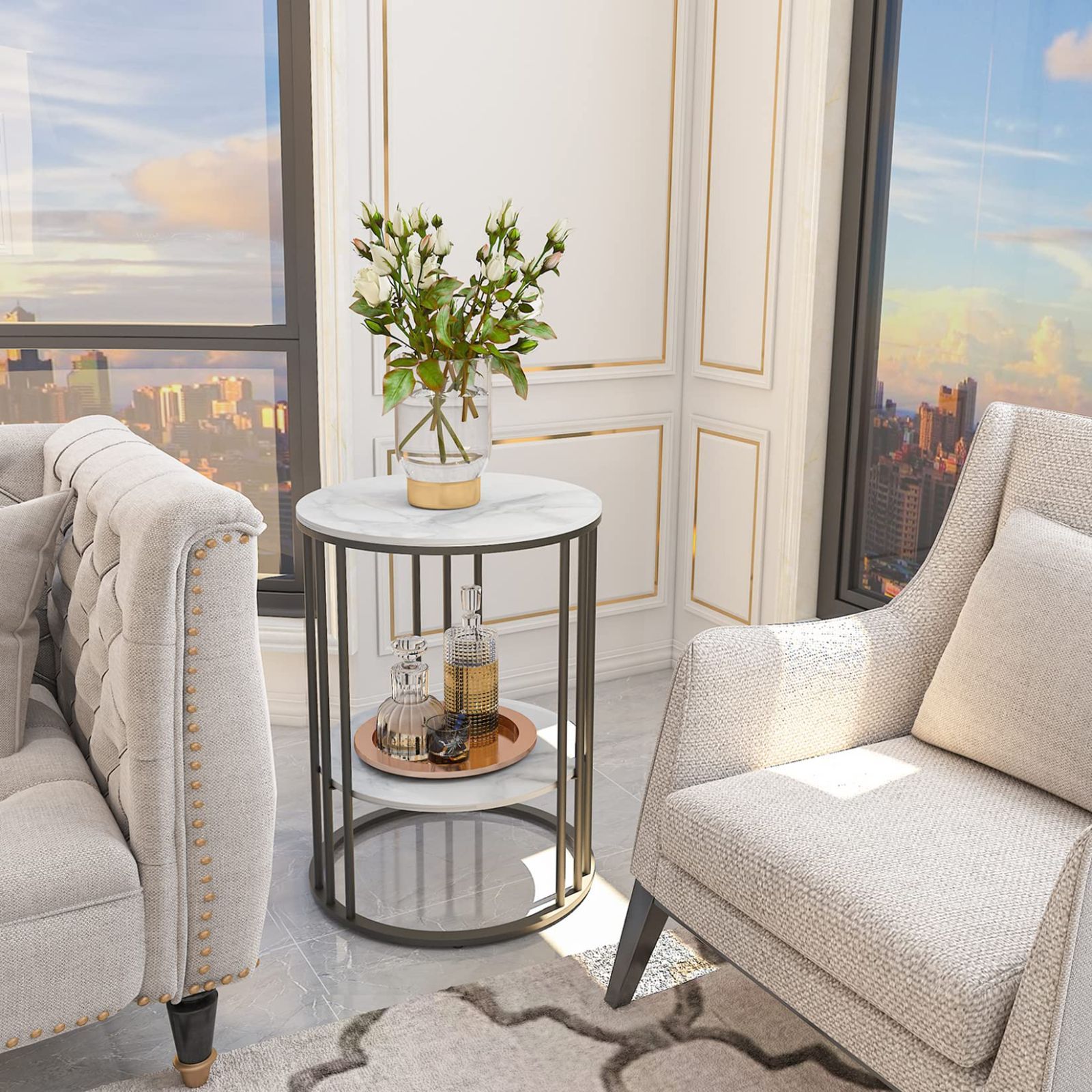 美品】ナイトテーブル 1 DM－GF007（小） 落ち 