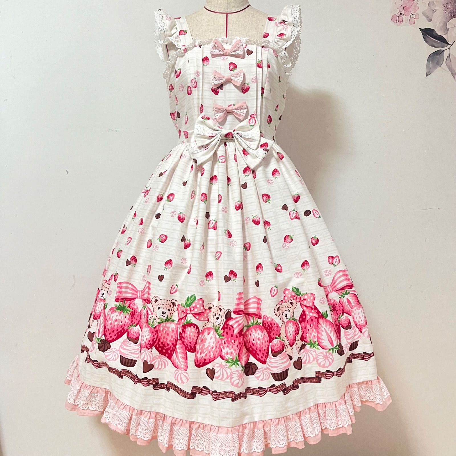 Angelic Pretty】チョコレート柄ジャンパースカート チョコレート柄