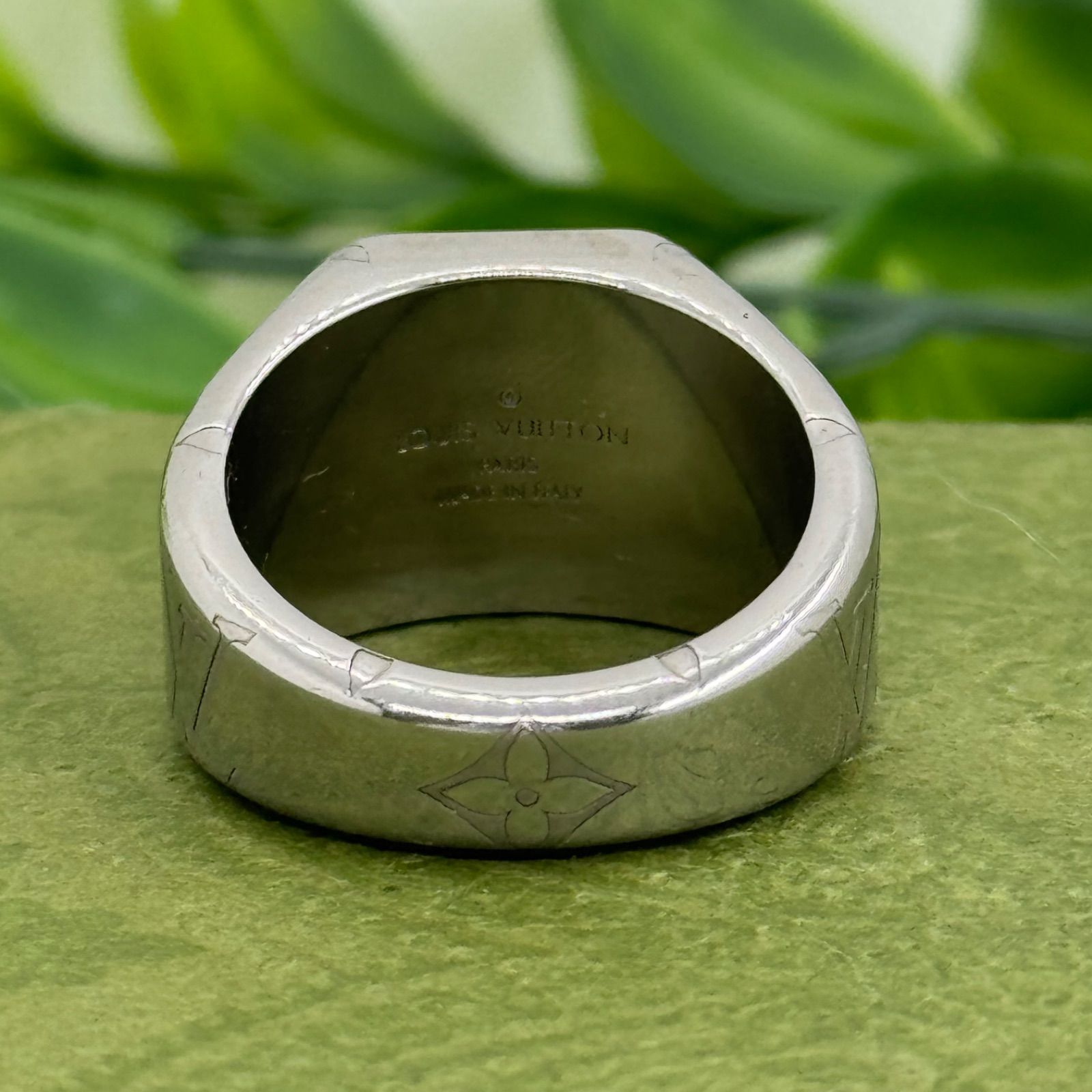 ルイヴィトン M 19号 シグネットリング モノグラム 指輪 バイセル公式