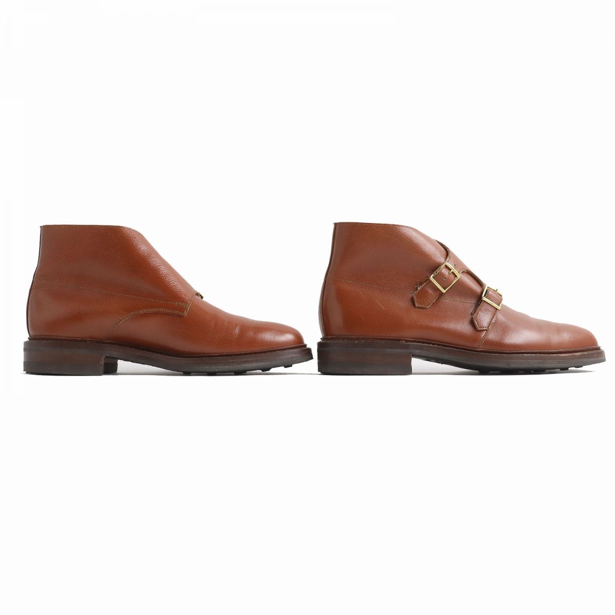美品△JOHN LOBB ジョンロブ DEBEE ダブルモンクストラップ レザー 